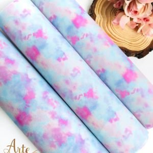 Lonita tie dye azul c/ rosa