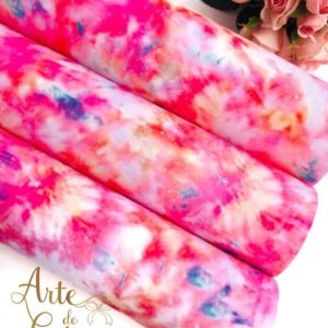 Lonita tie dye tons de rosa