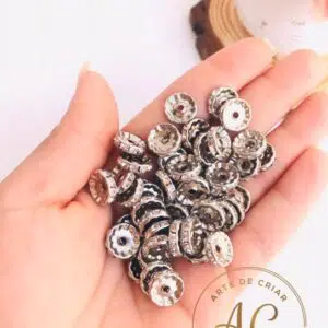 Rondela de strass em acrílico 10mm