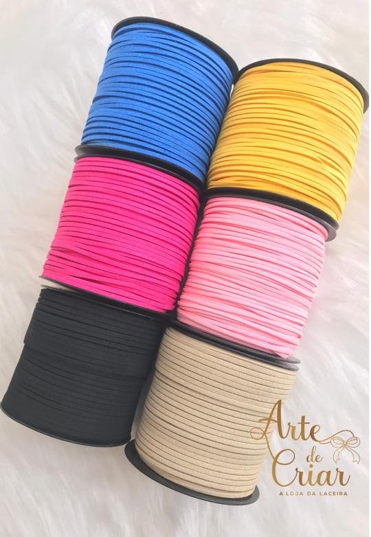 Cordão de camurça 2.7mm ( peça c/ 5 metros )