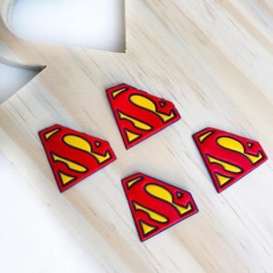Aplique emborrachado super man - Imagem 1