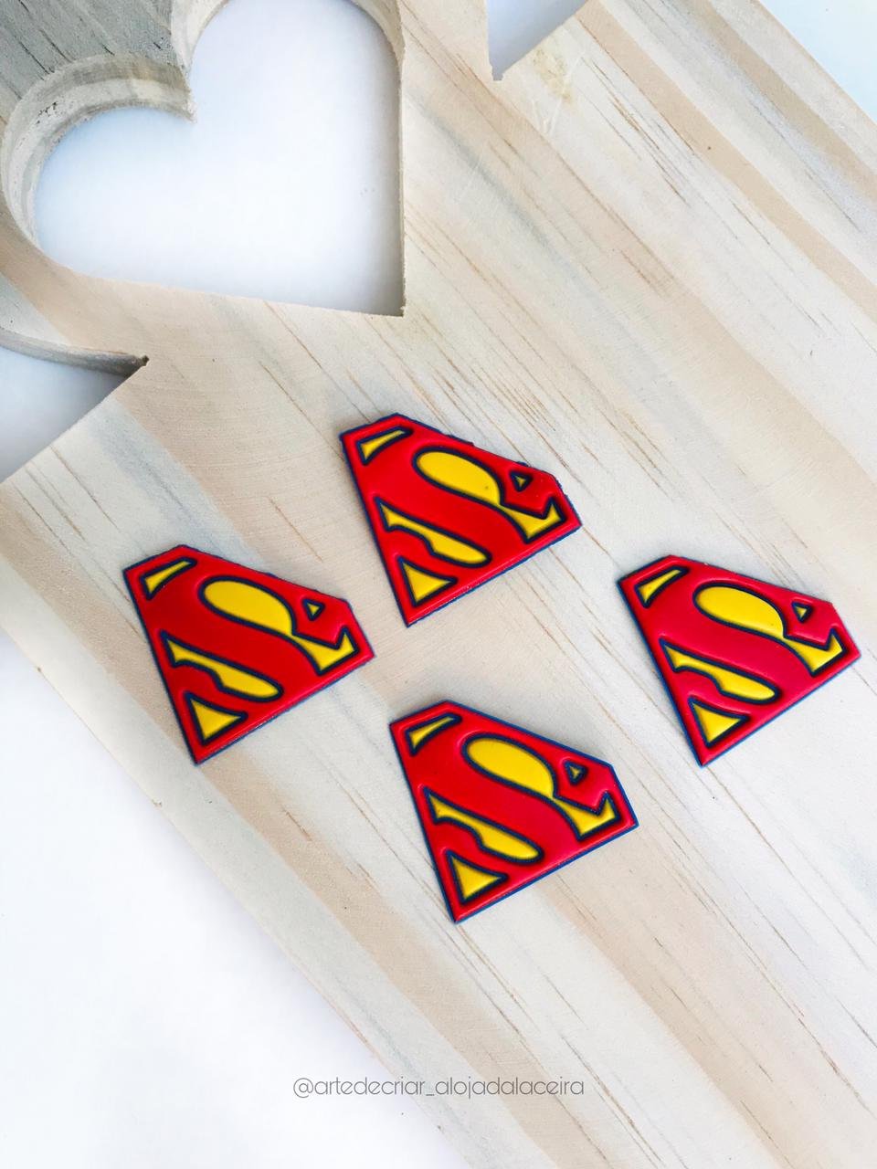 Aplique emborrachado super man