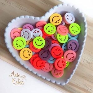 Pingente smile colorido - Imagem 1