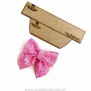 Molde de mdf laço c/ pontas P