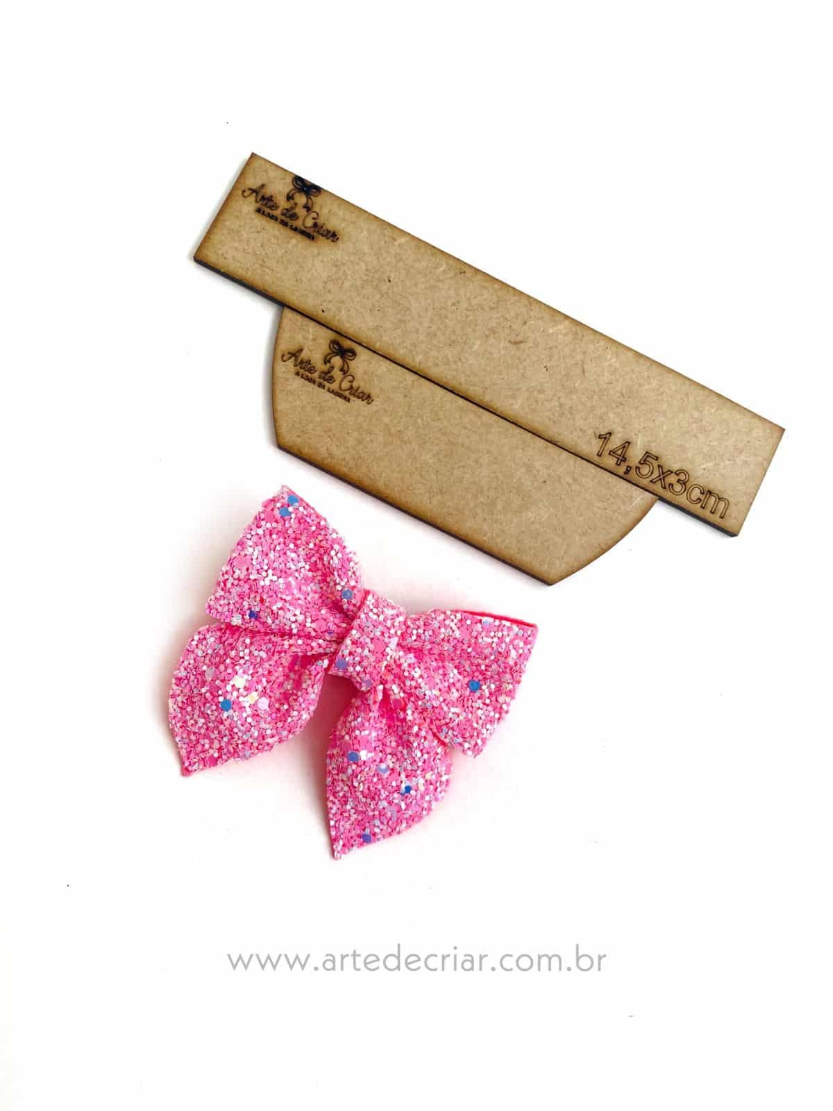 Molde de mdf laço c/ pontas P