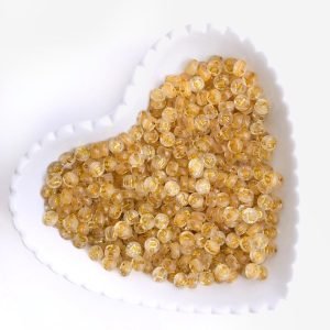 Entremeio de letra redonda transparente/dourado (20g) - Imagem 1