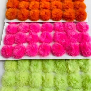 Pompom felpudo neon 3,5cm