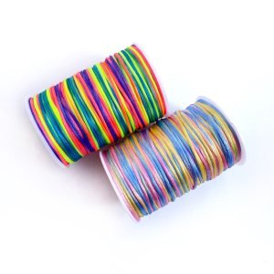 Fio de cetim multicolor 2mm (Peça c/ 5 metros) - Imagem 1