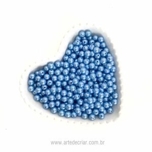 Perola em abs azul bebê 10mm - Imagem 1