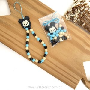 Kit p/ cordinha de garrafinha e strap phone - Mickey bebê