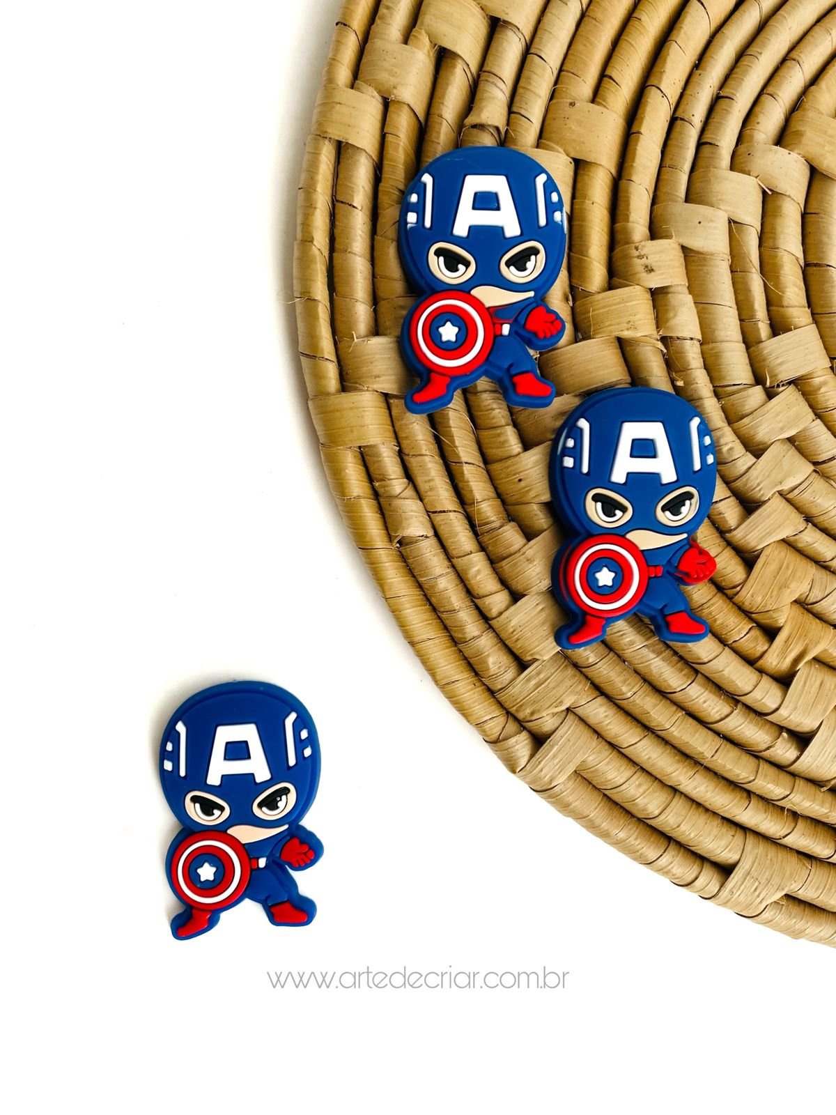 Aplique emborrachado Capitão américa