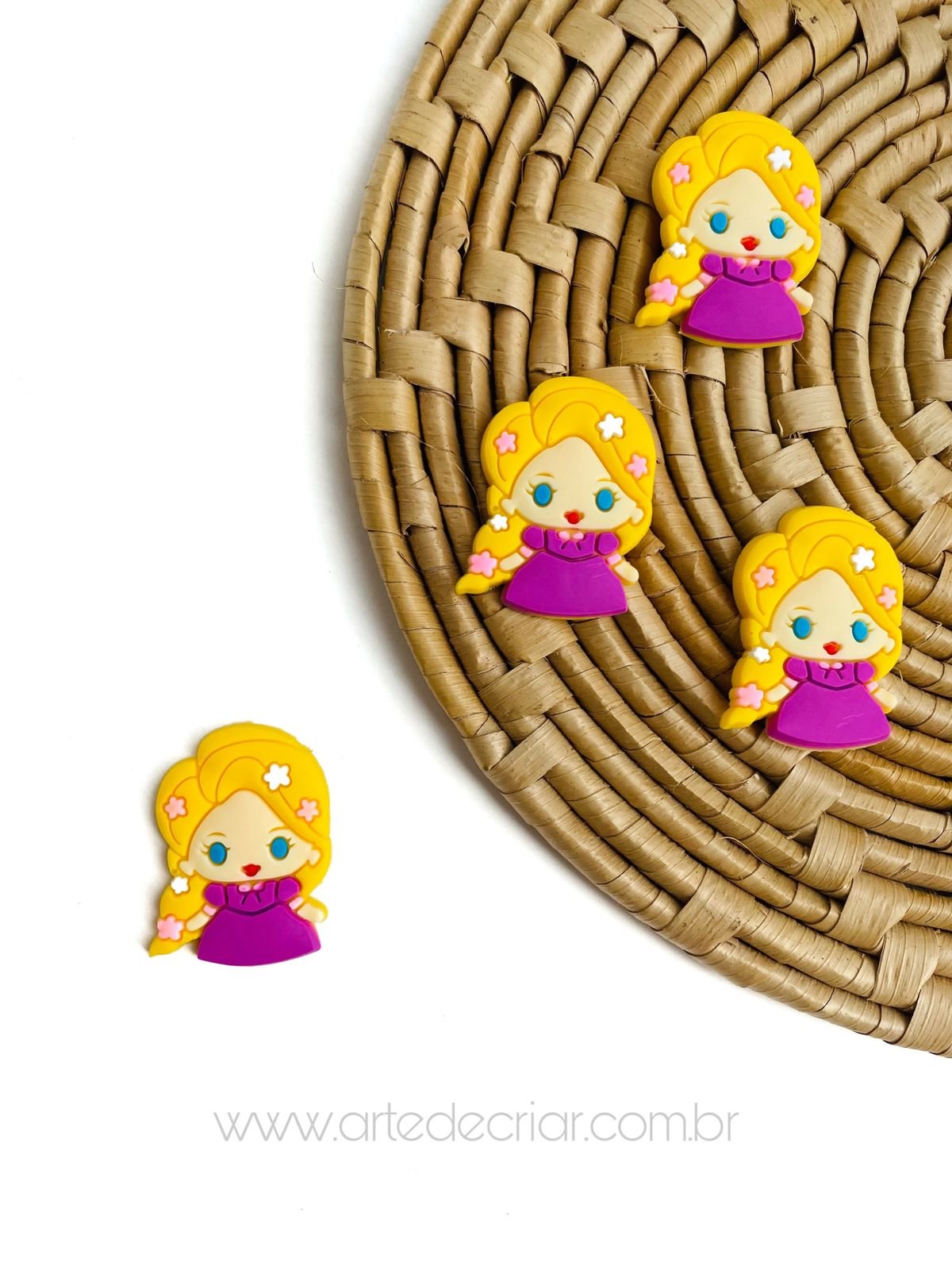 Aplique emborrachado Rapunzel