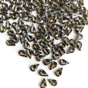 Pedra gota chumbo 8x13mm