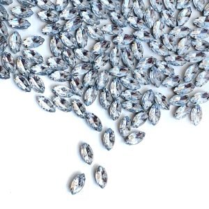 Pedra navete cristal 6x15mm