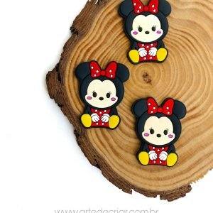 Aplique emborrachado Minnie bebê vermelha - Imagem 1