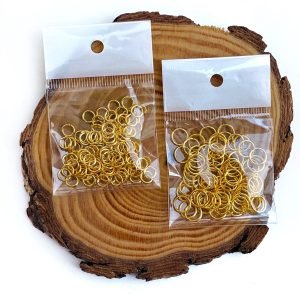 Argolinha de metal dourada (10g) - Imagem 1