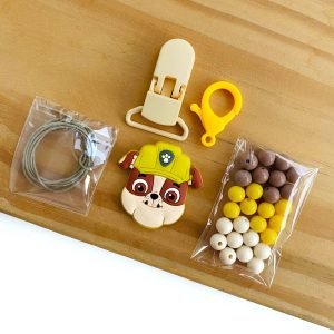 Kit completo p/ prendedor de chupeta Rublle Patrulha Canina - Imagem 1