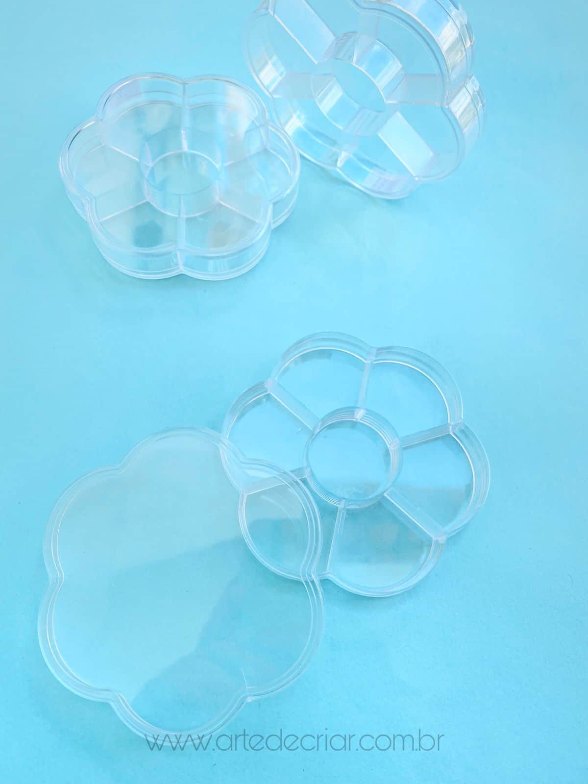 Mini caixa organizadora flor