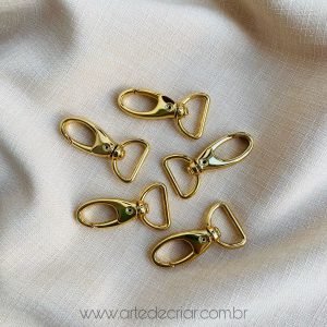 Mosquetão p/ chaveiro base reta 43mm