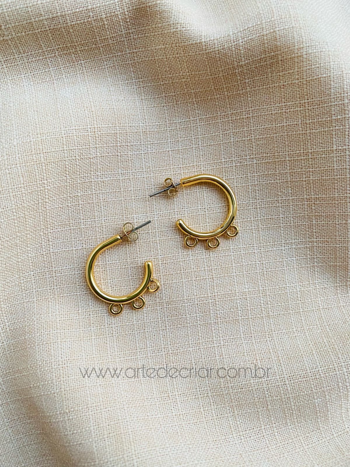 Base para Brinco Argola 23mm (2und.)