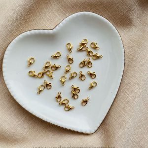 Mosquetão dourado 10mm