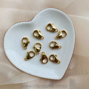 Mosquetão dourado 20mm - Imagem 1