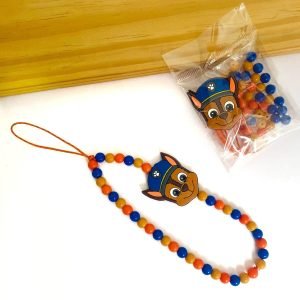 Kit p/ cordinha de garrafinha e strap phone - Chase c/ laranja - Imagem 1