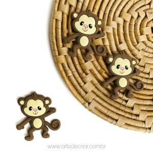 Aplique emborrachado Macaquinho - Imagem 1