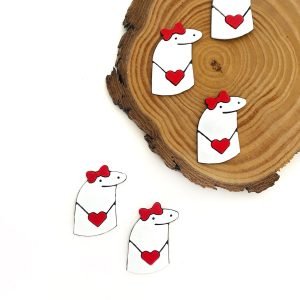 Aplique emborrachado Flork vermelho - Imagem 1