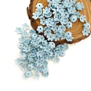Flor de acrílico azul (P) - Imagem 1