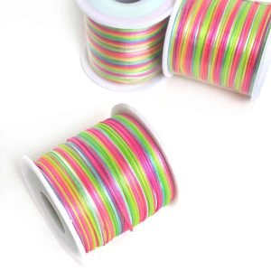 Fio de cetim multicolor 1mm (Peça c/ 5 metros) - Imagem 1