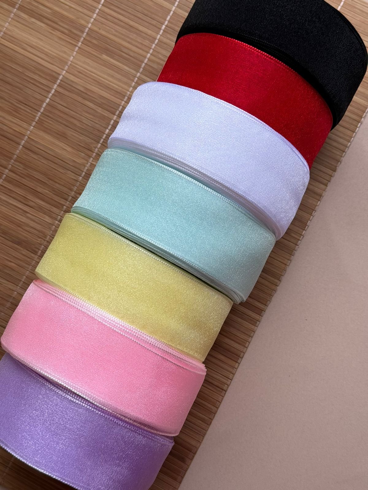 Fita de organza importada 38mm