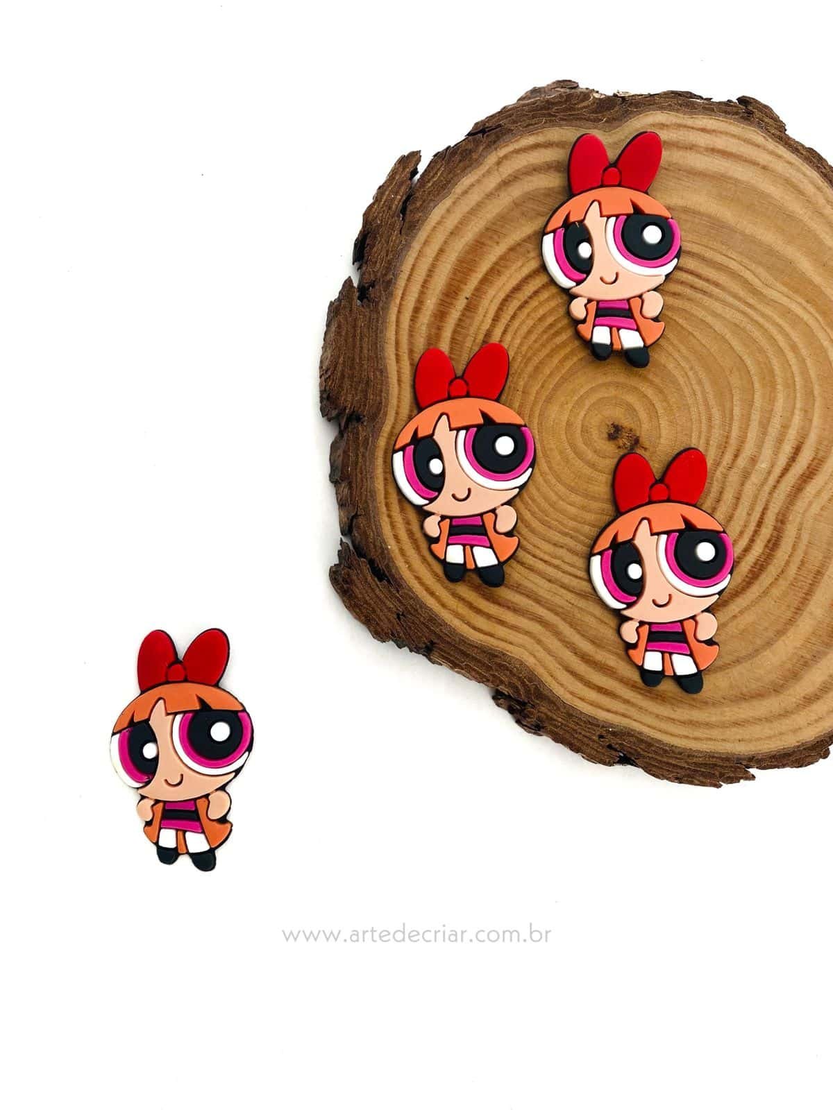 Aplique emborrachado Meninas superpoderosas Florzinha