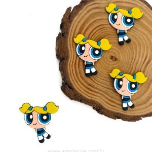 Aplique emborrachado Meninas superpoderosas Lindinha - Imagem 1