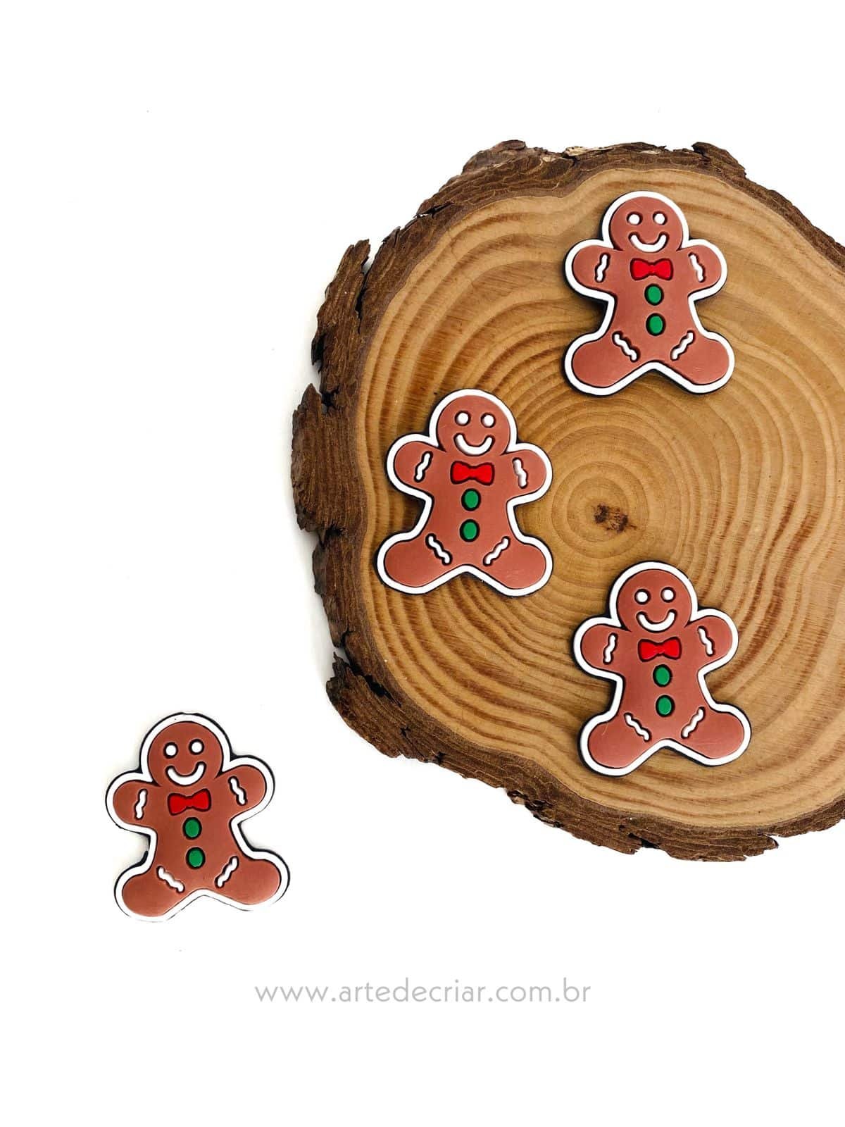 Aplique emborrachado biscoito c/ gravata (2und.)