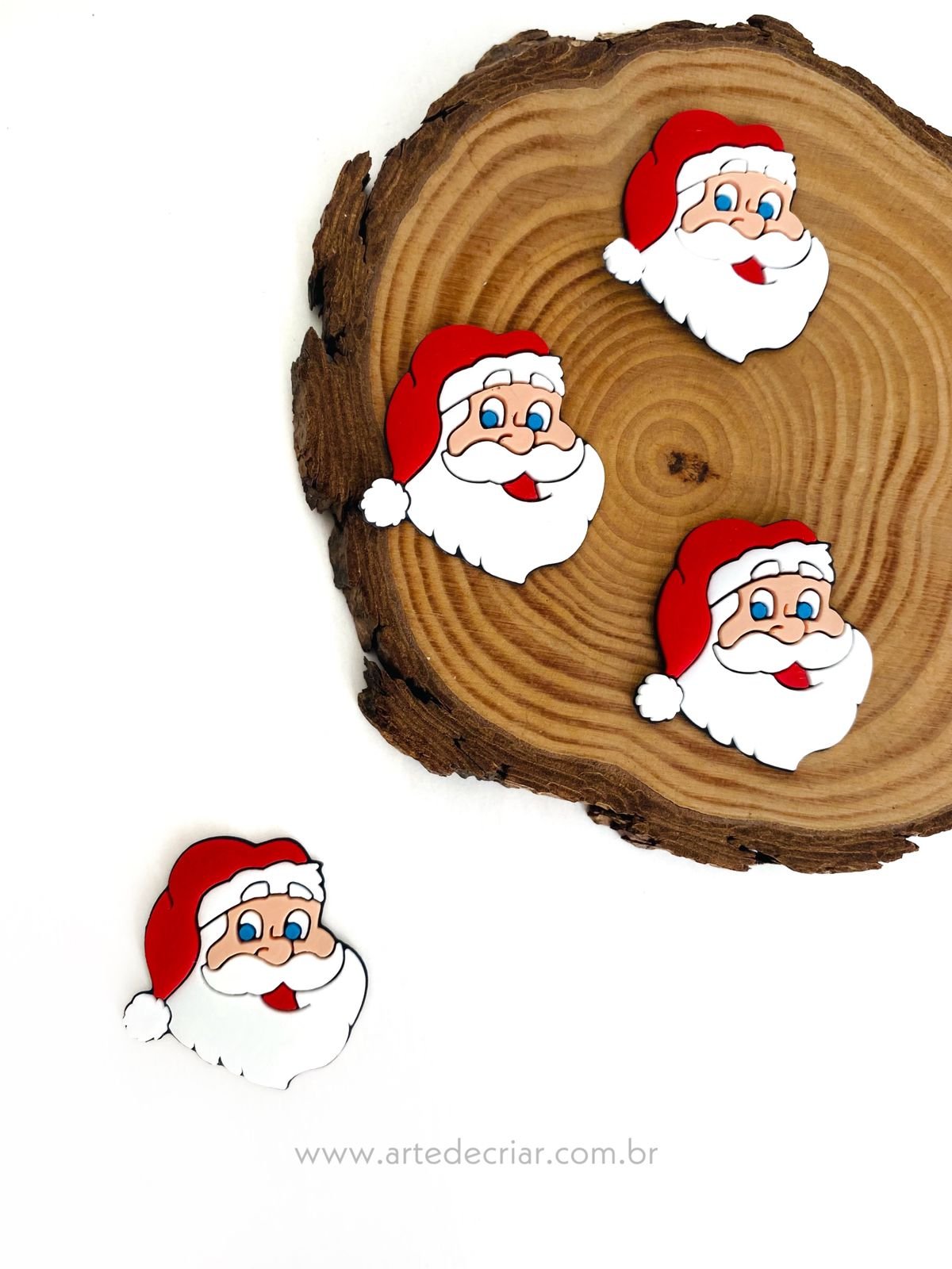 Aplique emborrachado Papai Noel rostinho (2und.)