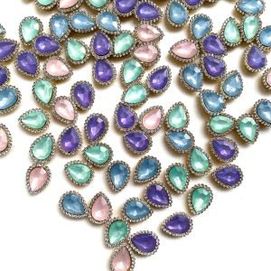 Pedra gota com strass (8und.)