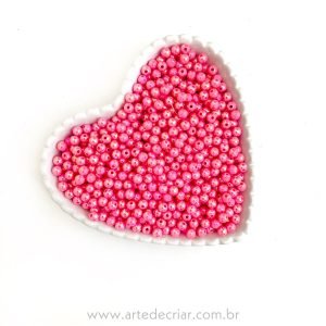 Bola irisada rosa médio 6mm (20g) - Imagem 1