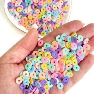 Disco em fimo candy color 8mm (20g) - Imagem 2