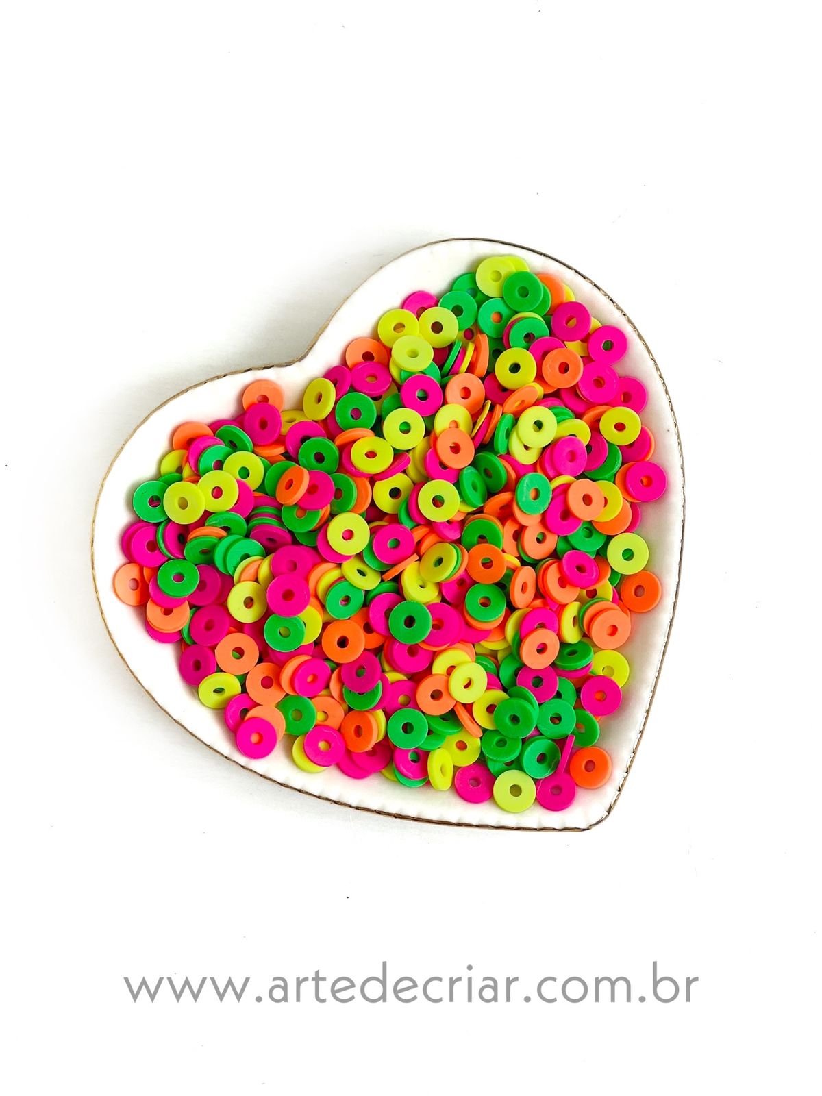 Disco em fimo colorido 8mm (20g)