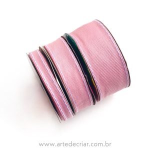 Fita jeans rosa candy (peça com 5 metros) - Imagem 1