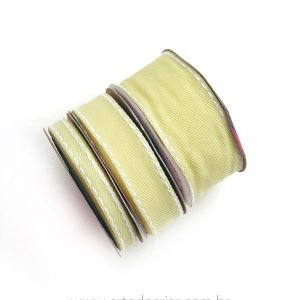 Fita jeans amarelo candy (peça com 5 metros) - Imagem 1