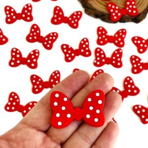 Aplique de biscuit laço da Minnie - Imagem 2