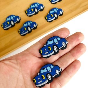 Aplique emborrachado Carrinho azul - Imagem 2