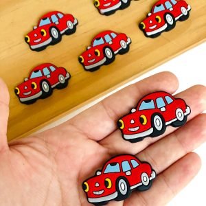 Aplique emborrachado Carrinho vermelho - Imagem 2