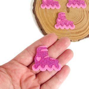 Aplique de acrilico patins da Barbie - Imagem 1