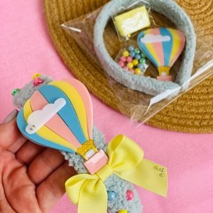 Kit tiara de pelúcia balão - Imagem 1