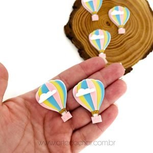 Aplique de acrílico p/ laço - balão - Imagem 1