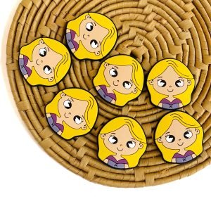 Aplique  emborrachado Princesa Rapunzel - Imagem 1