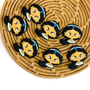 Aplique  emborrachado Princesa Jasmine - Imagem 1